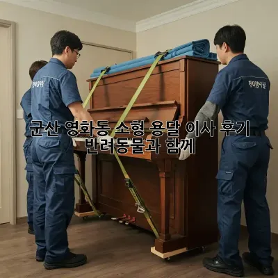 군산 영화동 소형 용달 이사 후기: 반려동물과 함께!