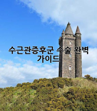 수근관증후군 수술, 완벽 가이드