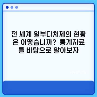일부다처제 완벽 가이드: 궁금증 해소와 현실적인 이해