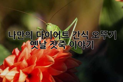 나만의 다이어트 간식? 오뚜기 옛날 잣죽 이야기