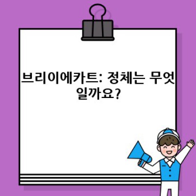 브리이에카트 완벽 가이드: 궁금증 해결과 활용법 총정리