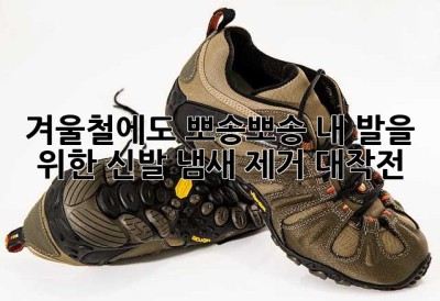 겨울철에도 뽀송뽀송! 내 발을 위한 신발 냄새 제거 대작전!
