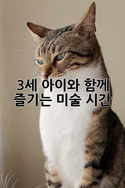 3세 아이와 함께 즐기는 미술 시간🎨
