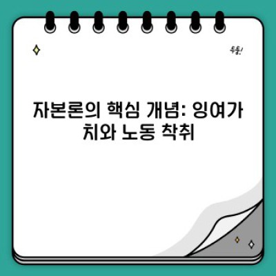 마르크스 자본론 핵심 정리: 이해하기 쉬운 개념 설명과 현대적 적용