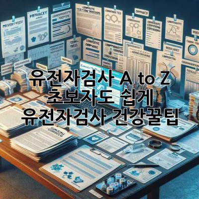 유전자검사 A to Z🧬: 초보자도 쉽게! #유전자검사 #건강꿀팁