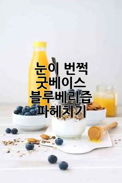 👀 눈이 번쩍! 굿베이스 블루베리즙 파헤치기 🍇