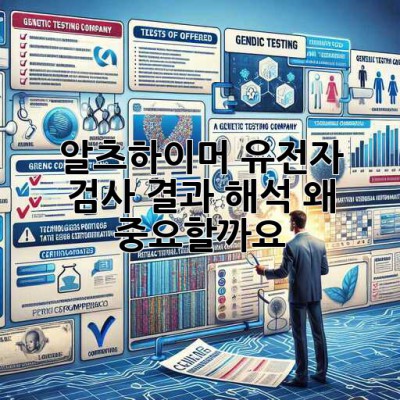 🧬 알츠하이머 유전자 검사, 결과 해석 왜 중요할까요? 🤔