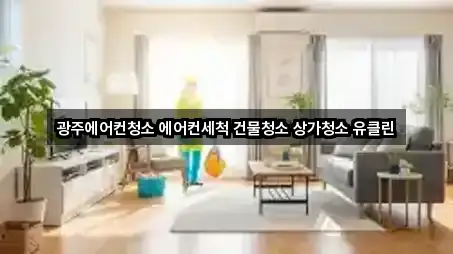 핫플: 광주광역시 삼각동 상가청소 5곳