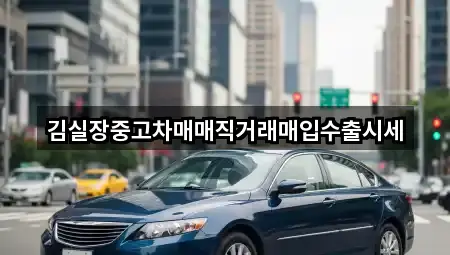 김실장중고차매매직거래매입수출시세