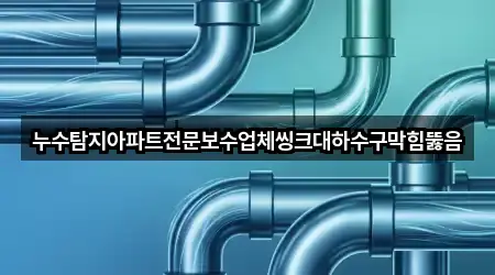 누수탐지아파트전문보수업체씽크대하수구막힘뚫음