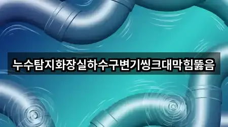 누수탐지화장실하수구변기씽크대막힘뚫음