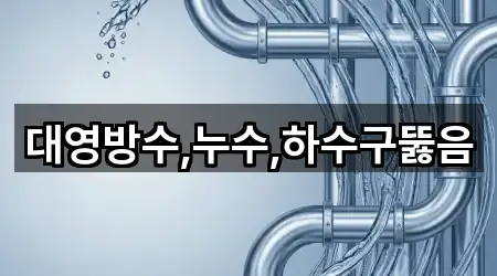 대영방수 누수 하수구뚫음