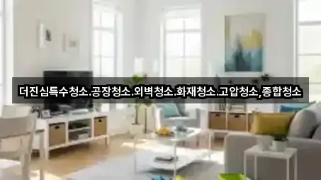 더진심특수청소.공장청소.외벽청소.화재청소.고압청소,종합청소