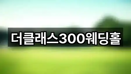 더클래스300웨딩홀