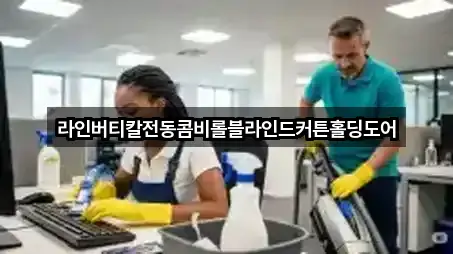 라인버티칼전동콤비롤블라인드커튼홀딩도어