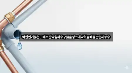 동구 하수구뚫음 5곳 주소 리스트