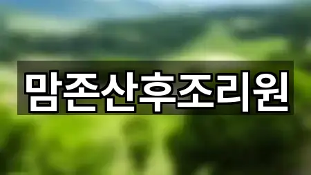 경상북도 황오동 산후조리원 1곳 위치 체크
