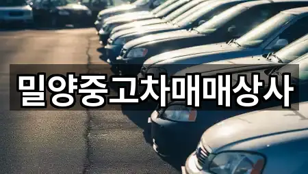 경남 밀양시 중고차 5곳 위치 총망라
