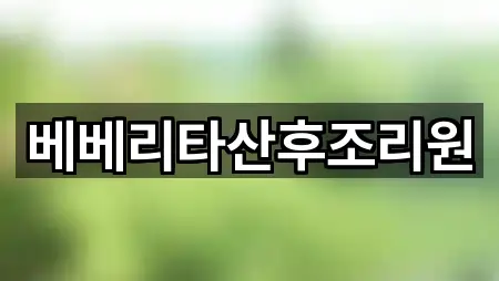 초보자 가이드: 서울특별시 동대문구 장안동 산후조리원 5곳