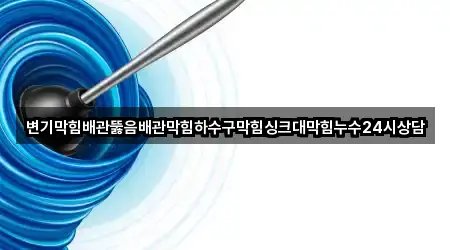 별내면 배관막힘 재방문 많은 4곳