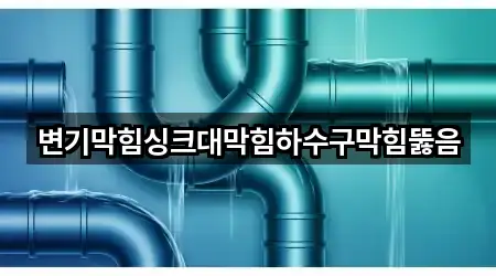 변기막힘싱크대막힘하수구막힘뚫음