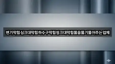변기막힘싱크대막힘하수구막힘씽크대막힘뚫음뚫기뚫어주는업체