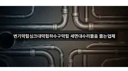 변기막힘싱크대막힘하수구막힘 세면대수리뚫음 뚫는업체