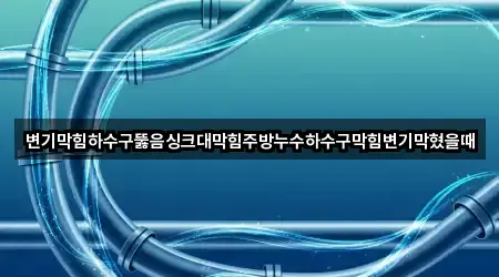 변기막힘하수구뚫음싱크대막힘주방누수하수구막힘변기막혔을때