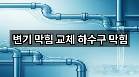 변기 막힘 교체 하수구 막힘