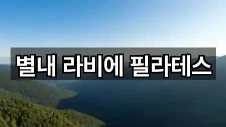 경기 남양주 별내동 필라테스 5곳 위치 이동