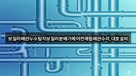 보일러배관누수탐지보일러분배기에어컨매립배관수리,대호설비