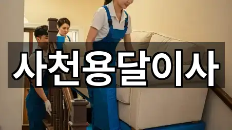 경남 사천시 동금동 용달이사 상담 가능 4곳