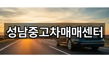 차량 길찾기 | 경기 성남시 중고차 5곳