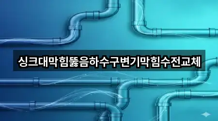 싱크대막힘뚫음하수구변기막힘수전교체