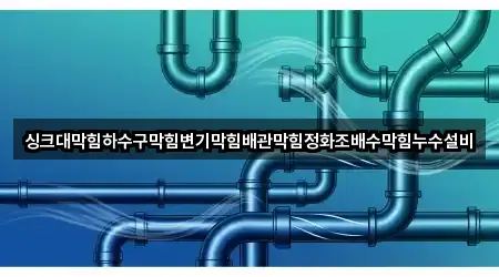 싱크대막힘하수구막힘변기막힘배관막힘정화조배수막힘누수설비