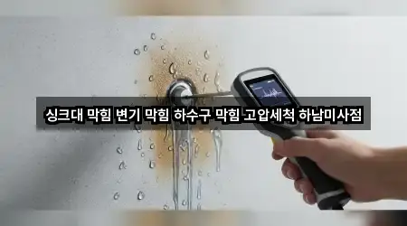싱크대 막힘 변기 막힘 하수구 막힘 고압세척 하남미사점