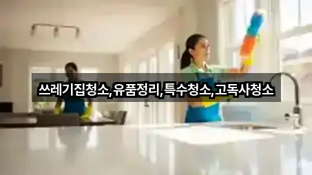 쓰레기집청소,유품정리,특수청소,고독사청소