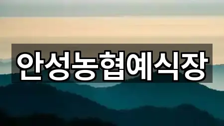 경기도 안성시 옥천동 웨딩홀 위치/주소 한 번에 4건