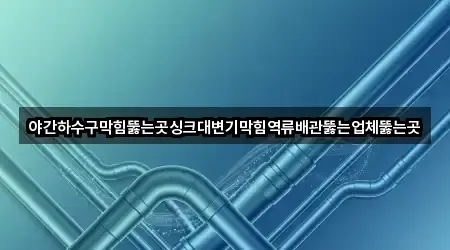 야간하수구막힘뚫는곳싱크대변기막힘역류배관뚫는업체뚫는곳