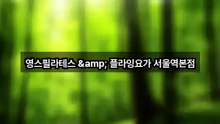 브리핑 | 서울특별시 만리동2가 필라테스 5곳