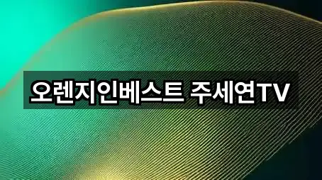 오렌지인베스트 주세연TV