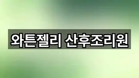 와튼젤리 산후조리원