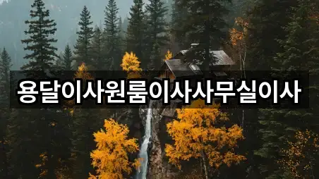 용달이사원룸이사사무실이사