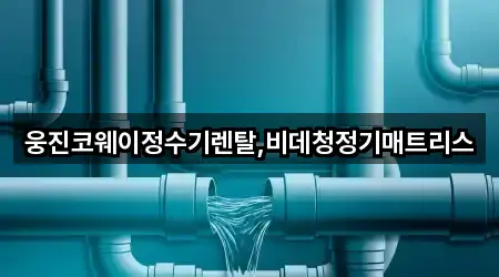 웅진코웨이정수기렌탈,비데청정기매트리스