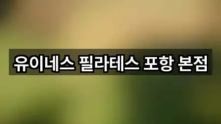 유이네스 필라테스 포항 본점