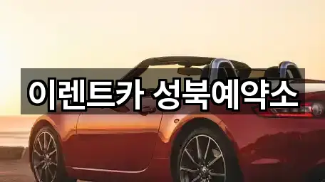 이렌트카 성북예약소