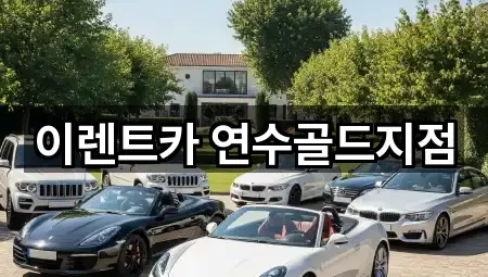 인천광역시 연수구 선학동 장기렌트카 전화 상담 5곳