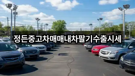 정든중고차매매내차팔기수출시세
