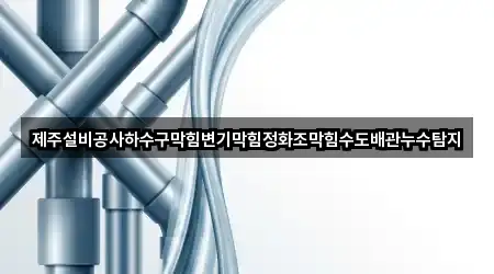 서귀포 동홍동 누수탐지 전화 연결 4곳