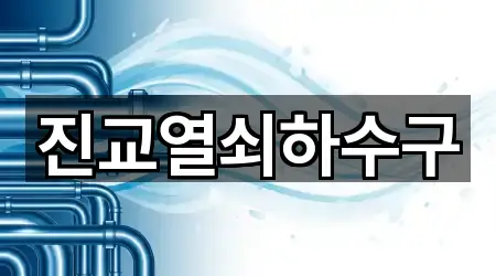 진교열쇠하수구